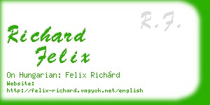richard felix business card
